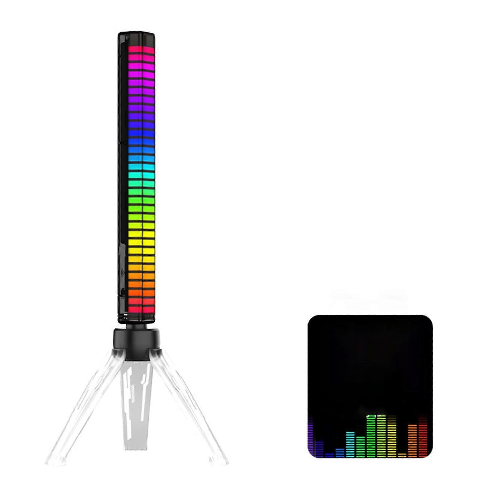 RGB Light Bar with Tripod - LED Ambient Lighting, Music Rhythm Sync, 16 Million Colors, 8 Dynamic Modes, Sound Control