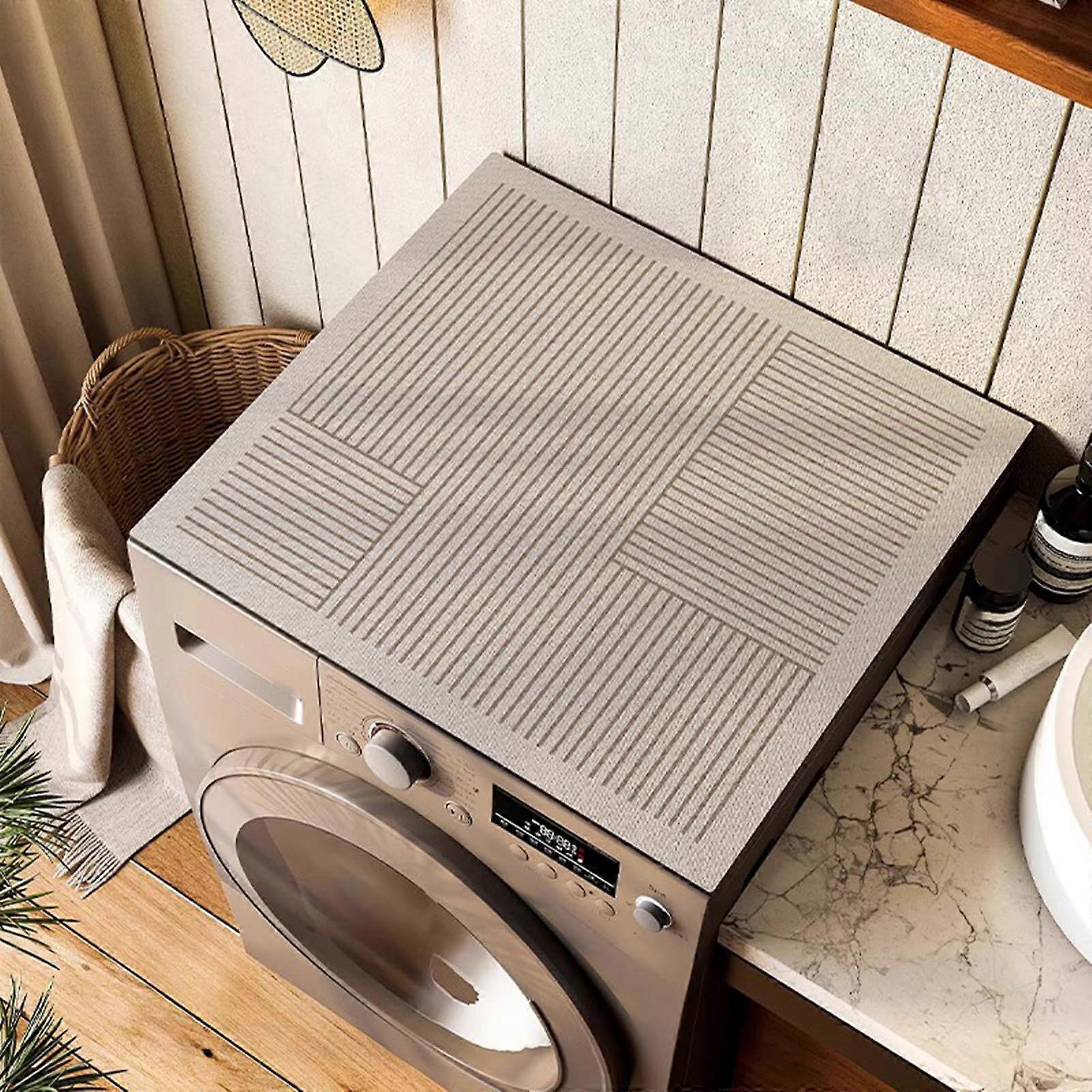 Cover Dustproof Washing Machine Mat, Quick Drying, NonSlip, Suitable for Washing Machines A11 Style 60cm*50cm