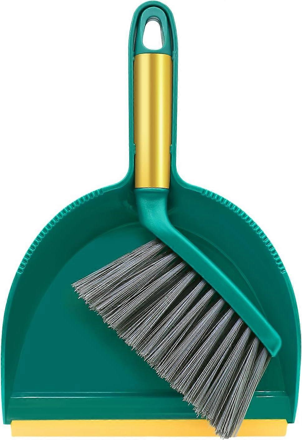 Mini Broom and Dustpan Set, Small Dustpan Brush Set with Handle