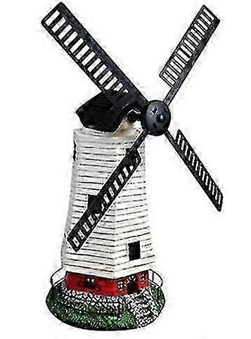 Waterproof SolarPowered Automatic Garden Windmill Featuring LED Lights