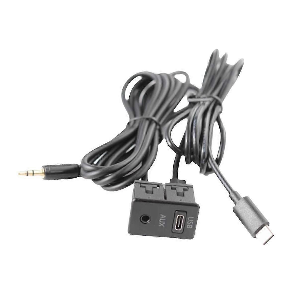 TYPE-C and AUX input extension panel for Android car stereo