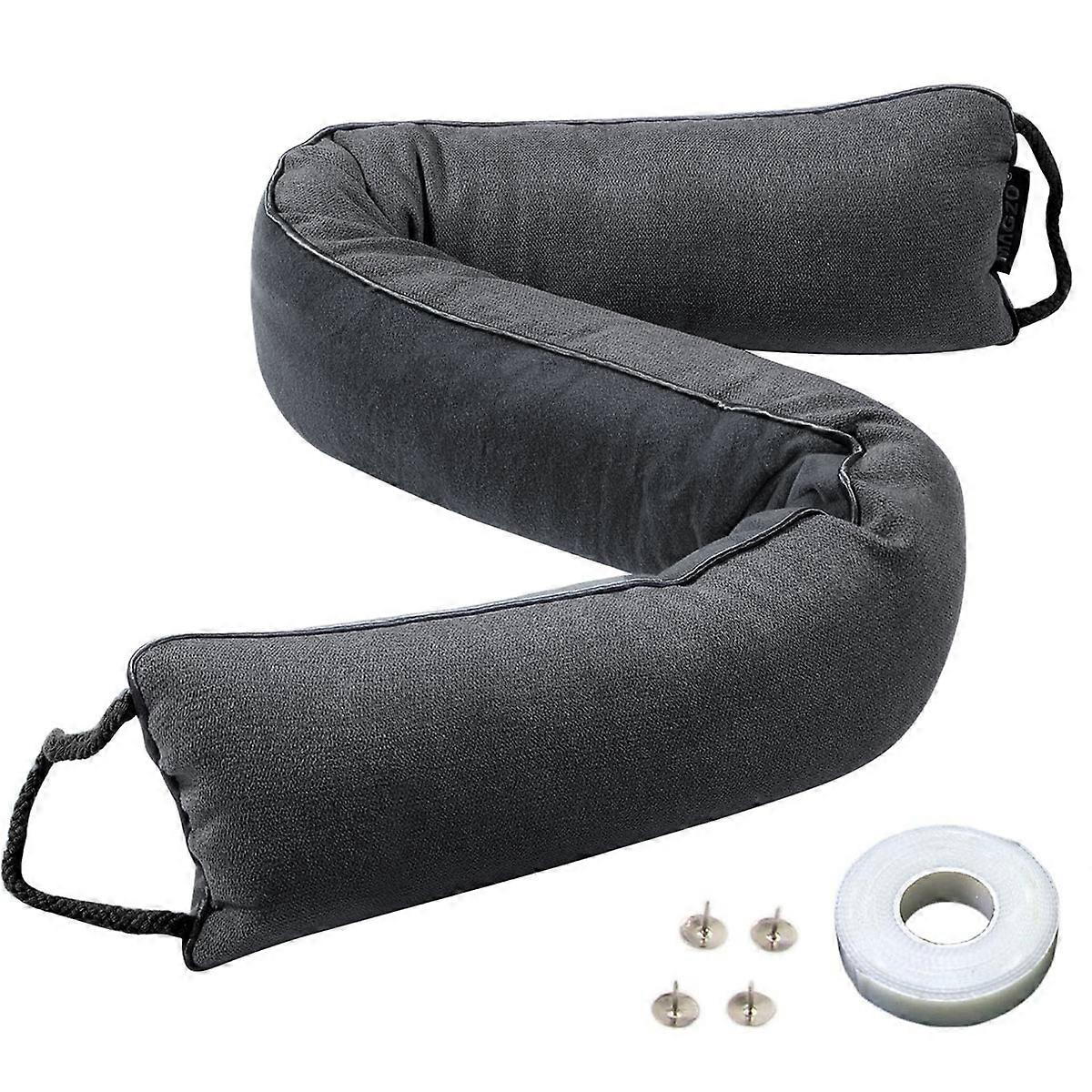 Door draft stopper, acoustic air draft stopper under the door, door and window draft stopper with triangular soundproof column