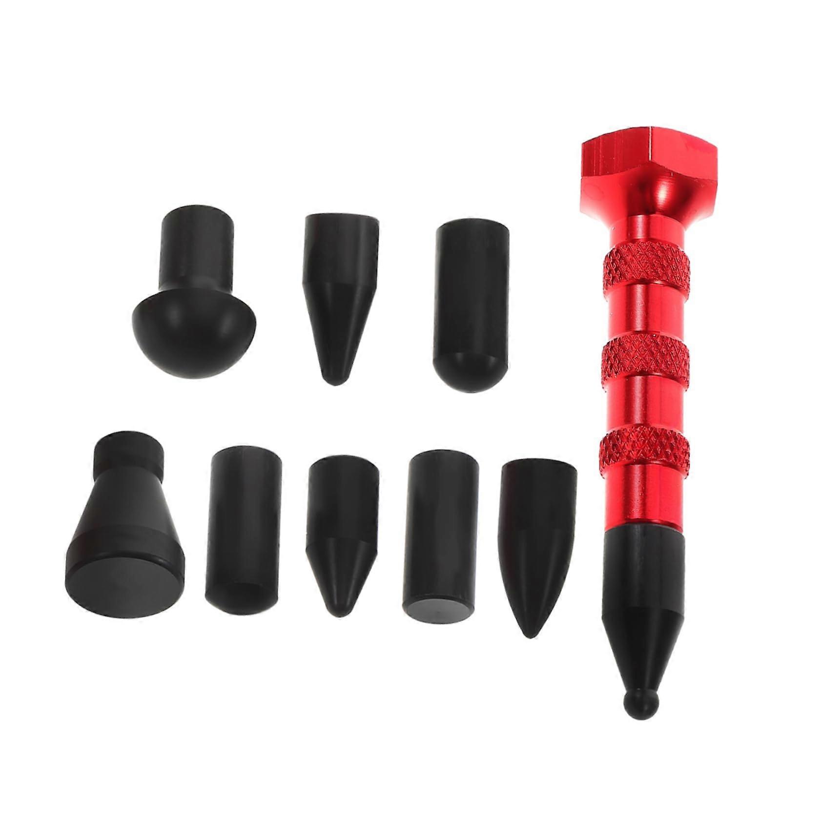 Tool Hammer Dellenreparaturset With Interchangeable Heads And Leveling Pin For Car Body Repair And Paint Damage Fixing