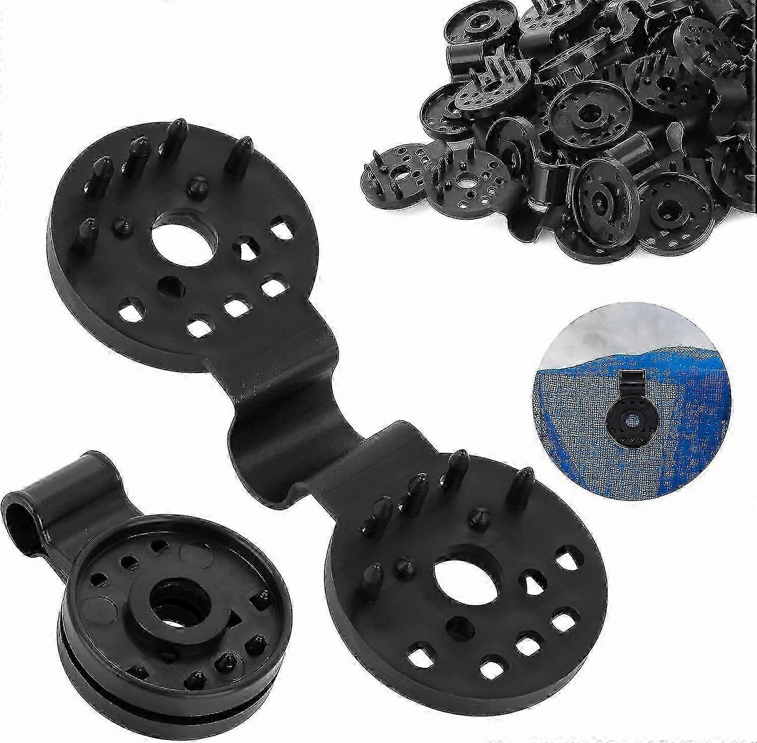 20-Pack Shade Cloth Clips with Grommet for Privacy Screen, Windproof Net Fasteners, Blackout Fence and Windbreak Solutions