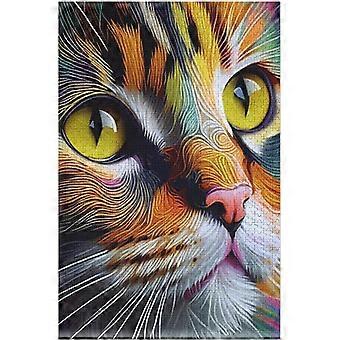 300 peças quebra-cabeça gato quebra-cabeça quebra-cabeça para adultos quebra-cabeças de madeira jogo educativo desafio brinquedo