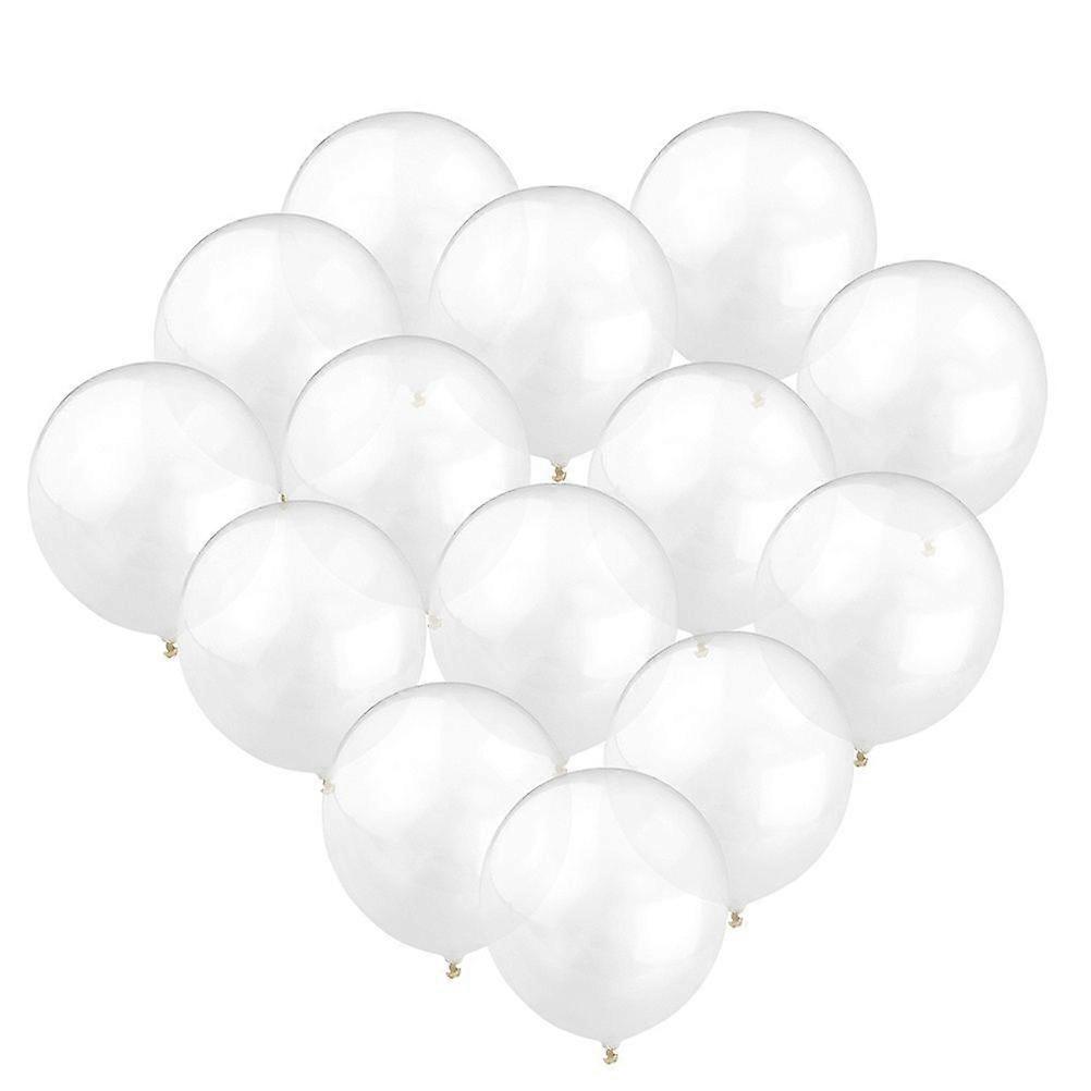 12pcs 12 « Épaissis Brillant Transparent Latex Ballons