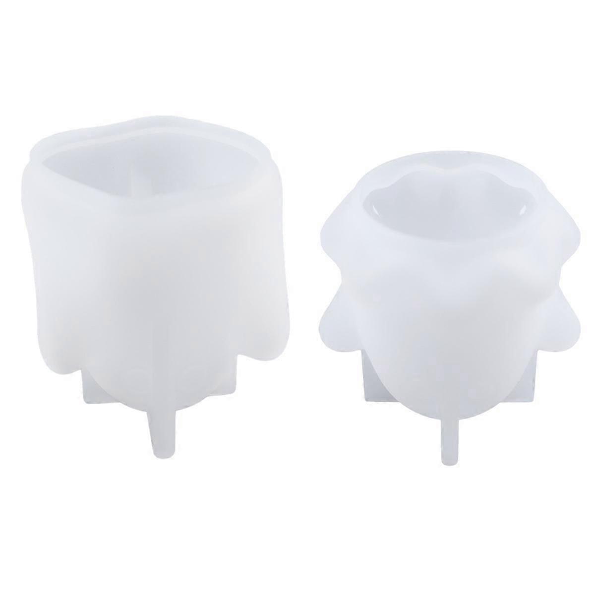 2Pcs Halloween Ghost Silicone Molds for Epoxy Casting, 3D Ghost Shape Epoxy Molds