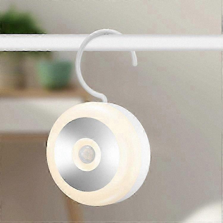 Motion Sensor LED Light with Concealed Hook, Adhesive Pads, and Magnetic Feature