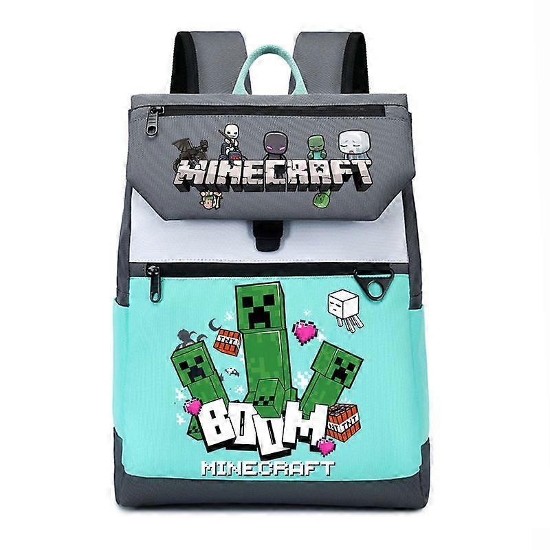 Minecraft student backpack, cartoon patterned backpack, children's backpack Style 3