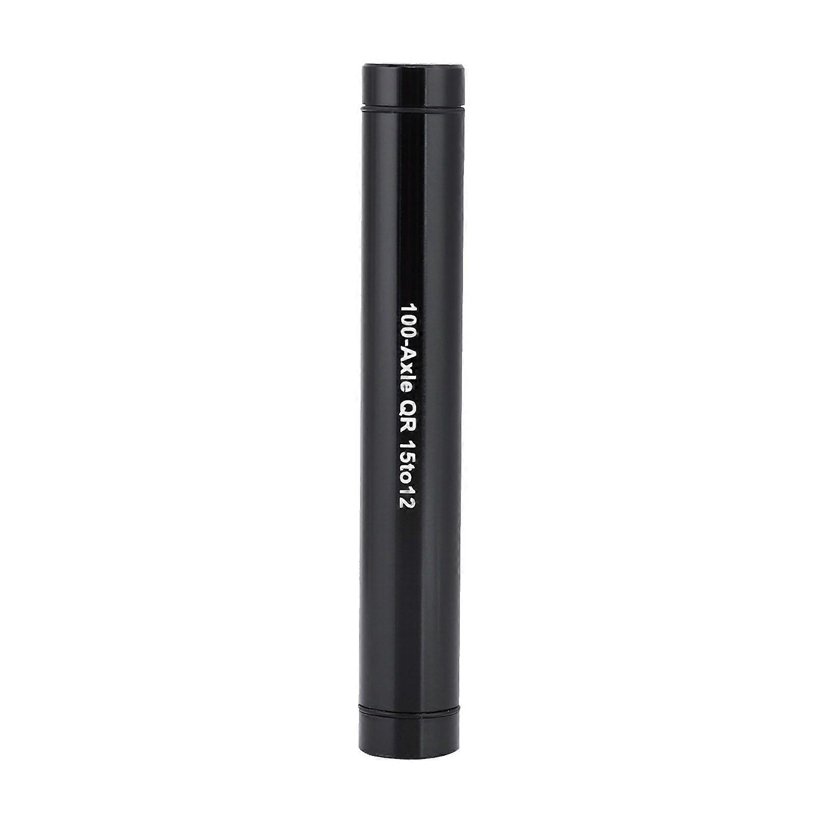 Bicycle Bike Thru Axle Hub Adapter 15mm to 12mm Quick Release Skewer Black