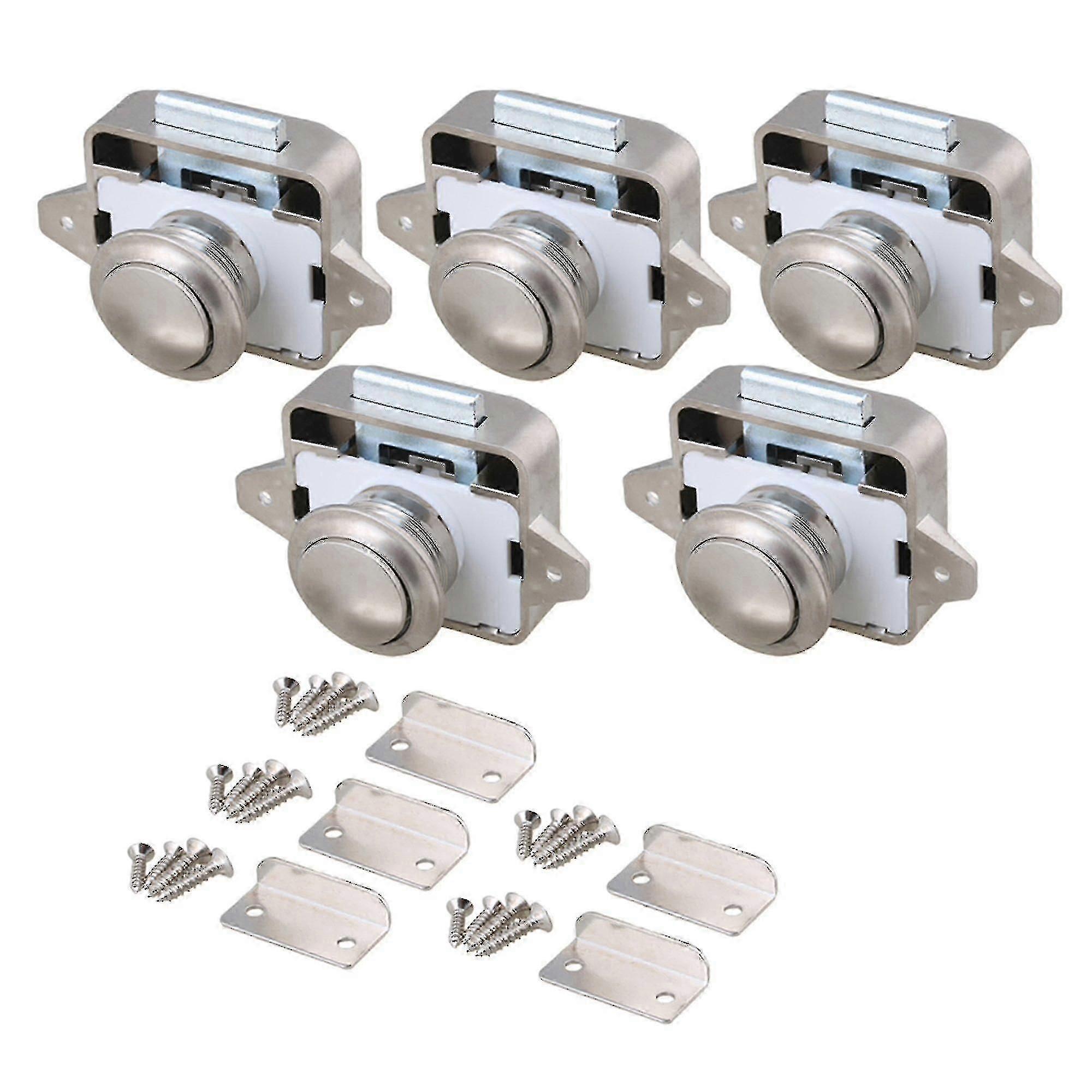 Otwoo 10 Pieces 54mm Push Button Cabinet Latch For Rv Camper Motorhome Caravan