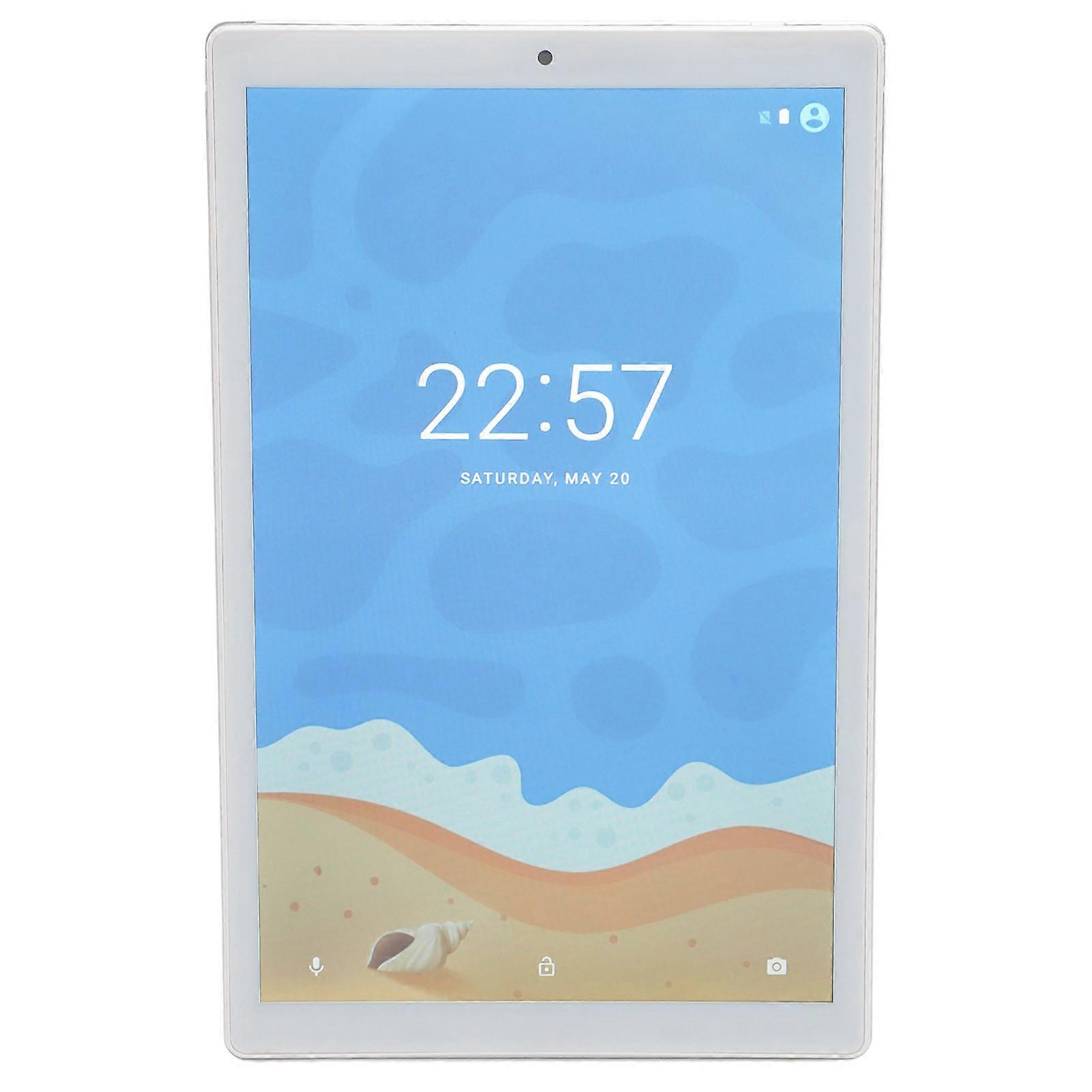 10 Inch Android 14 Tablet 6GB RAM 128GB Silver MT6735 CPU