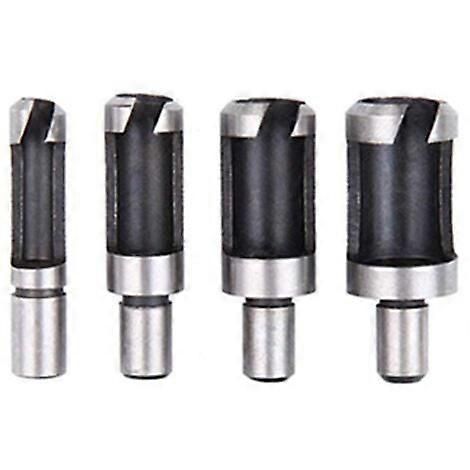 Hexagonal Countersink Bit Set for Woodworking Titanium Plated Corkscrew Bits (4pc Barrel Corkscrew)