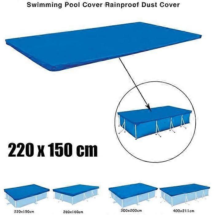 Rectangular Pool Cover - Rectangular Pool Cover - Protective Cover for Pool (Blue)