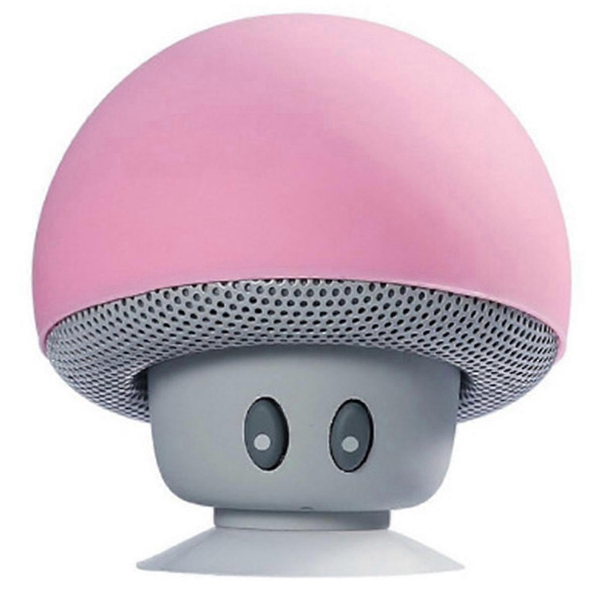 High Quality Wireless Bluetooth Speaker 30ft Wireless Range Subwoofer with Suction CupSuitable for Cycling Outdoor Pink