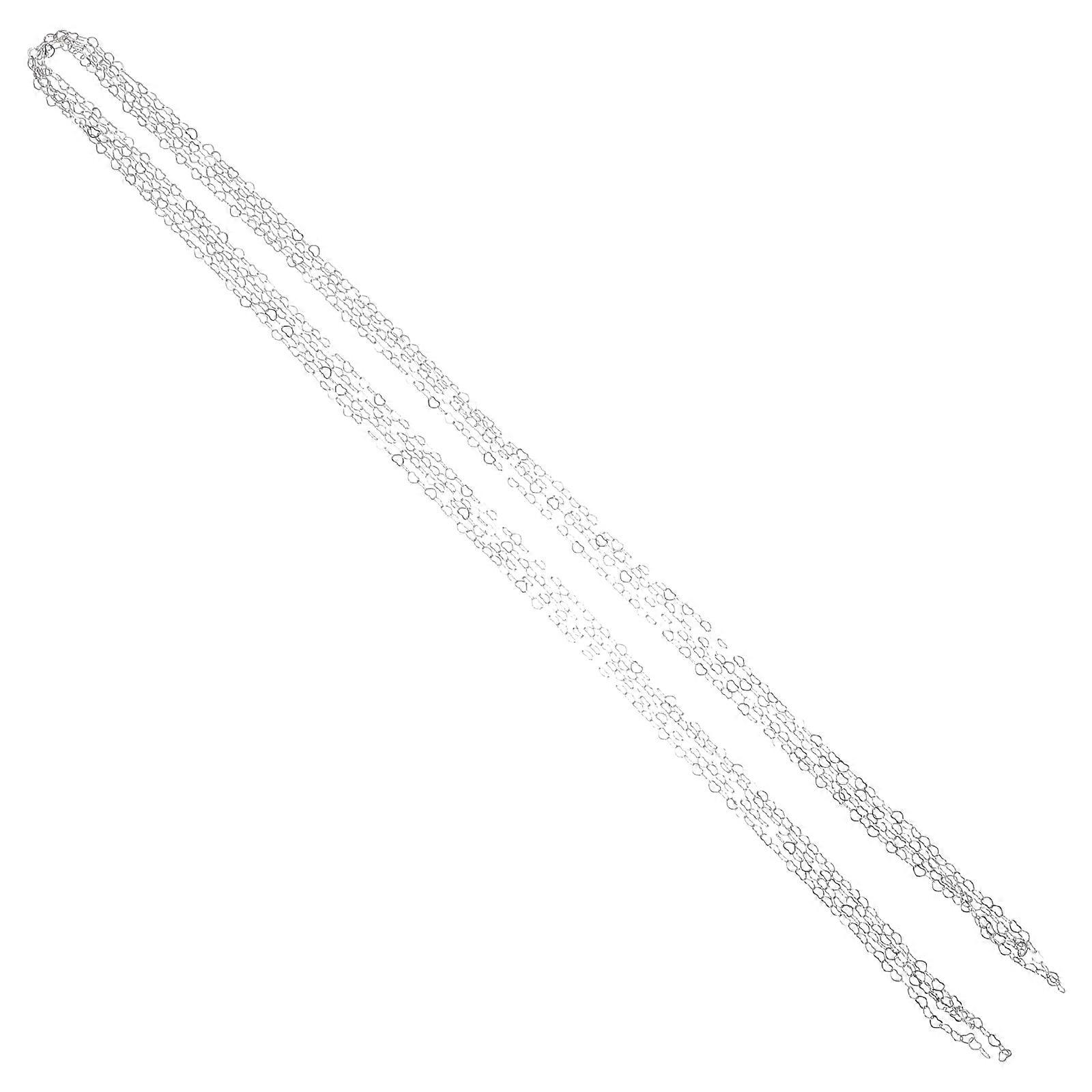Silver Alloy Scroll Wheel Necklace Chain Set for DIY Decor with Color Retention