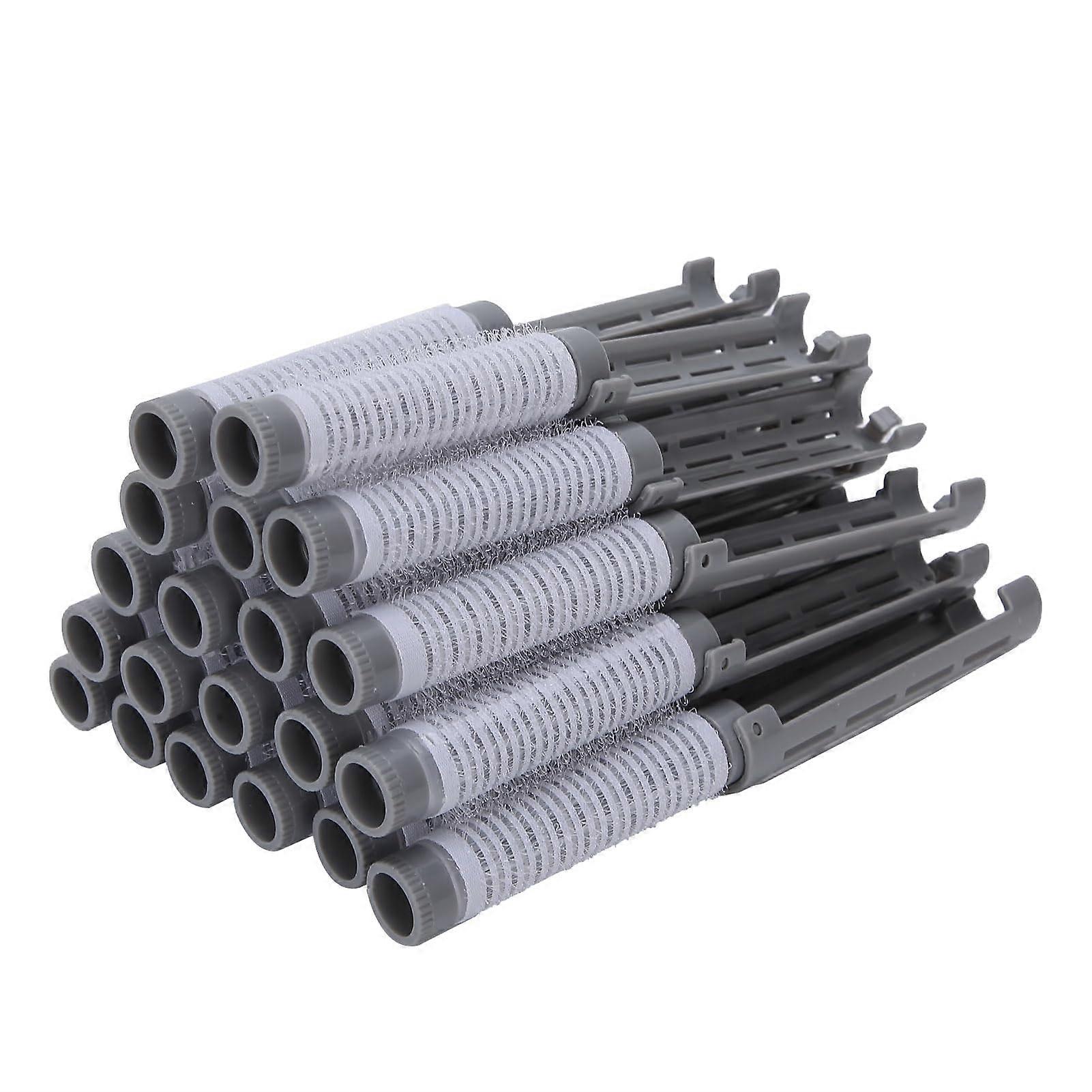 Self Grip Small Hair Curlers 20Piece Set Large Perm Rollers Grey Tail Comb Included