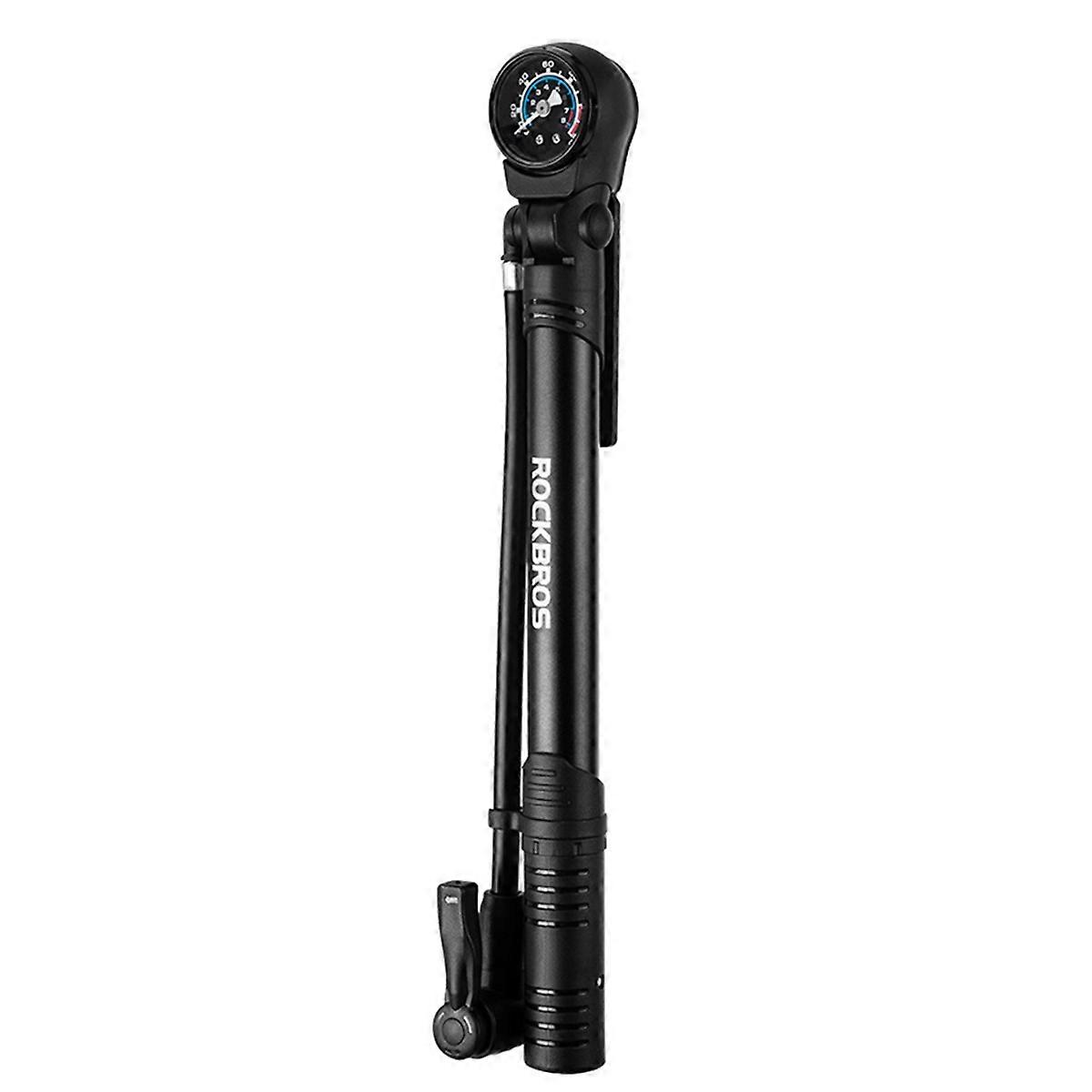 Bicycle Pump 120PSI Portable Air Pump Presta Schrader Ultralight Hand Pump with Pressure Gauge Road Bike Inflator