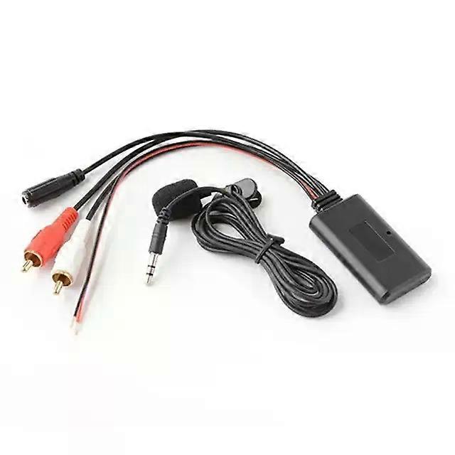 Universal Bluetooth AUX Receiver Module 2 RCA Cable Adapter Car Radio Stereo Wireless Audio Input Music Play Suitable for Truck Auto