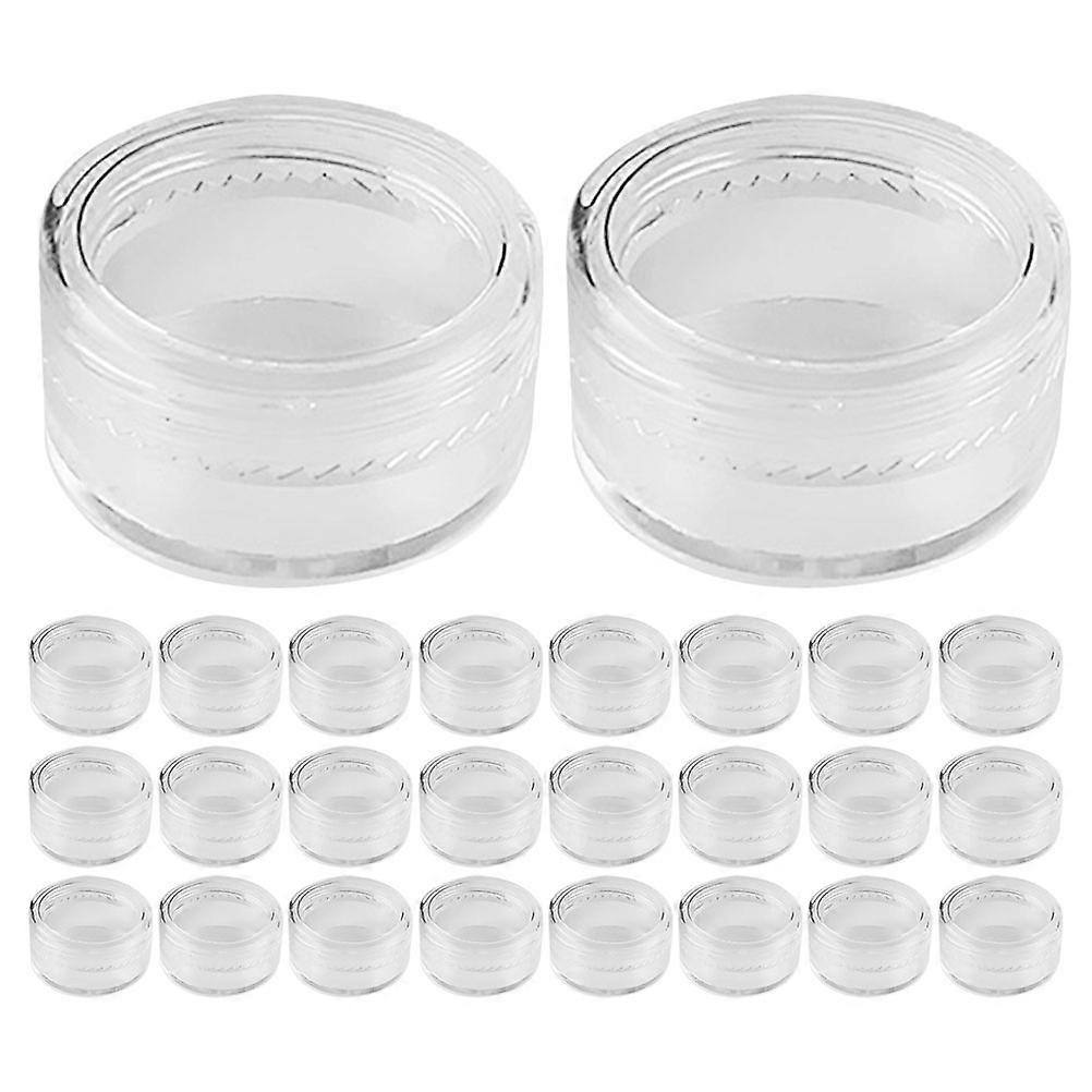 Glitter Storage Containers Mini Cosmetic Jars for Storage 100Pcs Transparent