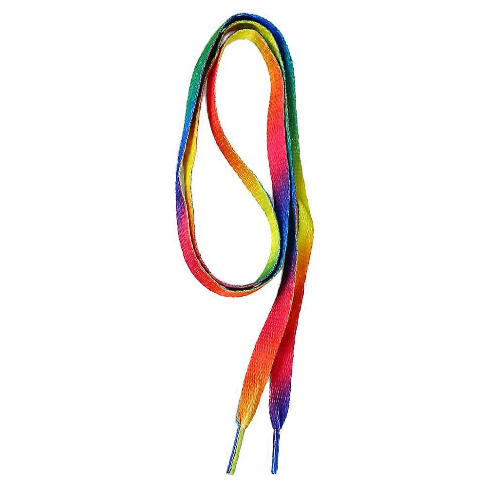 Rainbow Shoelaces 12 Pairs Gradient Colorful Laces for Shoes Sneakers 0.9M Polyester Cotton
