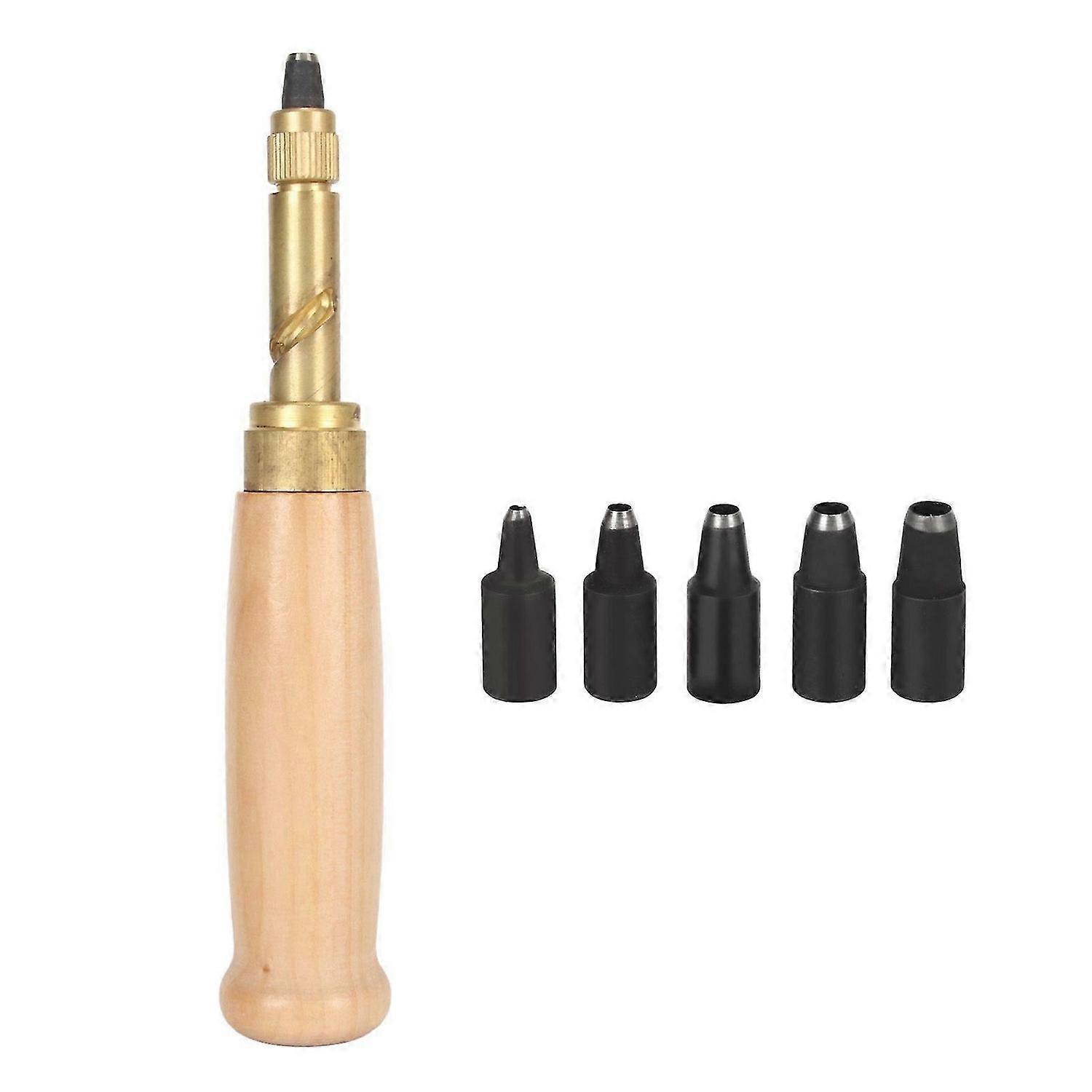 2025 أحدث نموذج برغي ثقب لكمة النحاس مقبض خشبي جهد قابل للتعديل