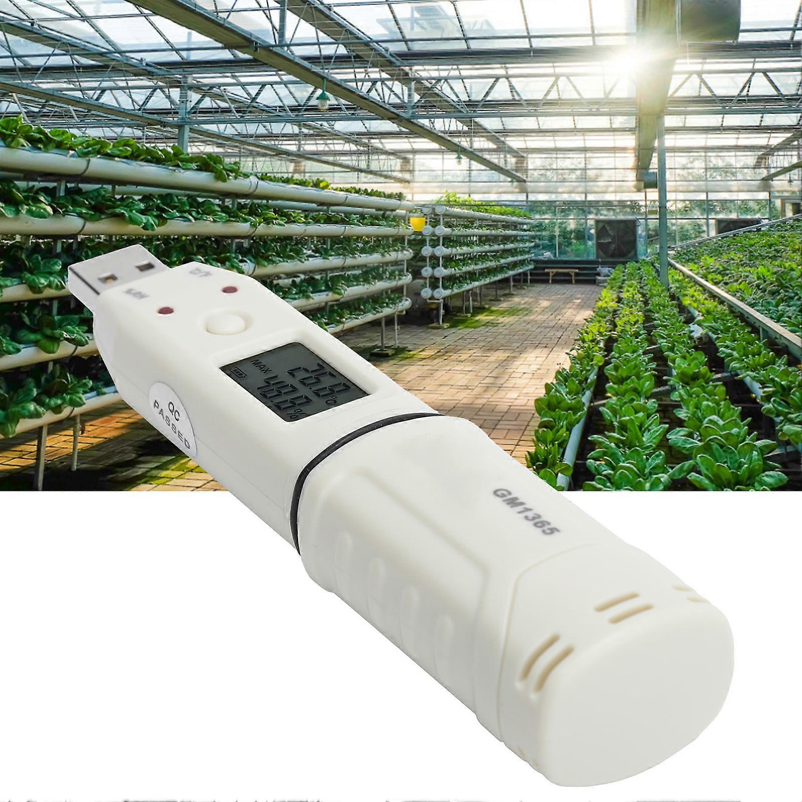 Digital Temp Humidity Logger Indoor Hygrometer Recorder Alarm