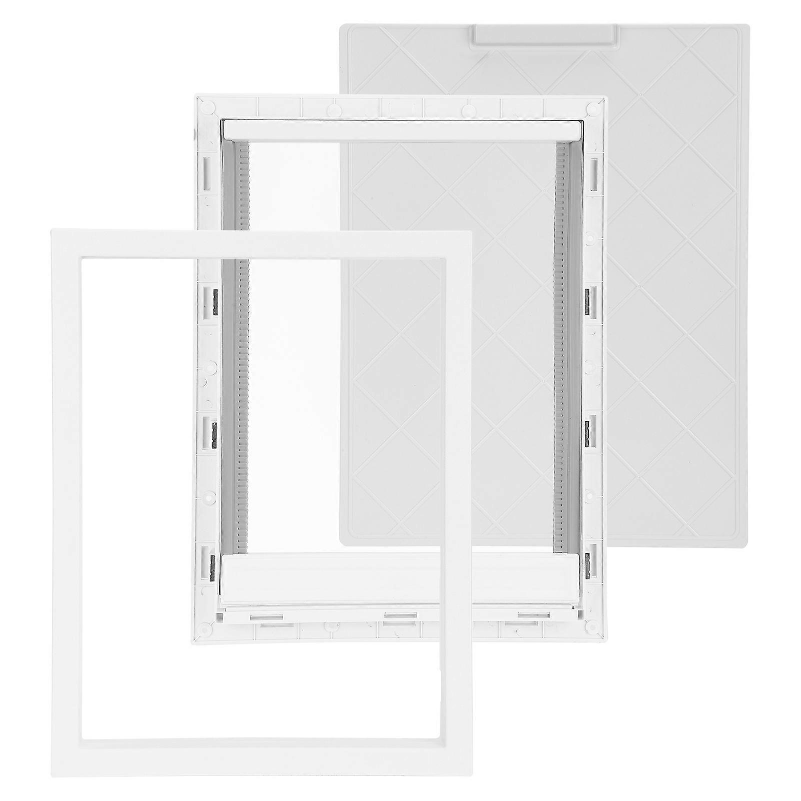 Plastic PVC Pet Door XL White Magnetic Automatic Closing