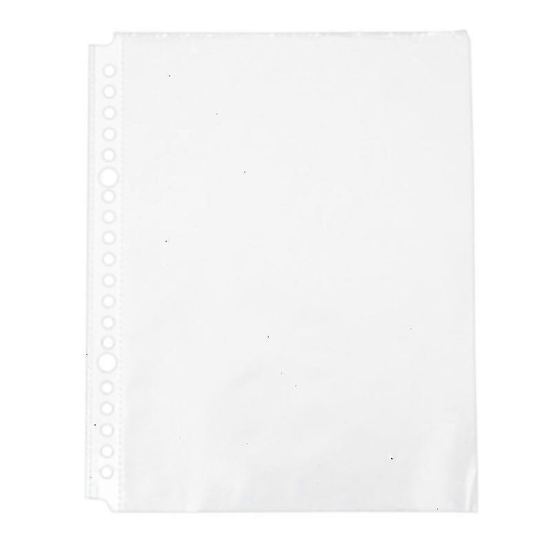 For Pack Of 200 A5 Clear Punched Pockets Plastic Poly Folders