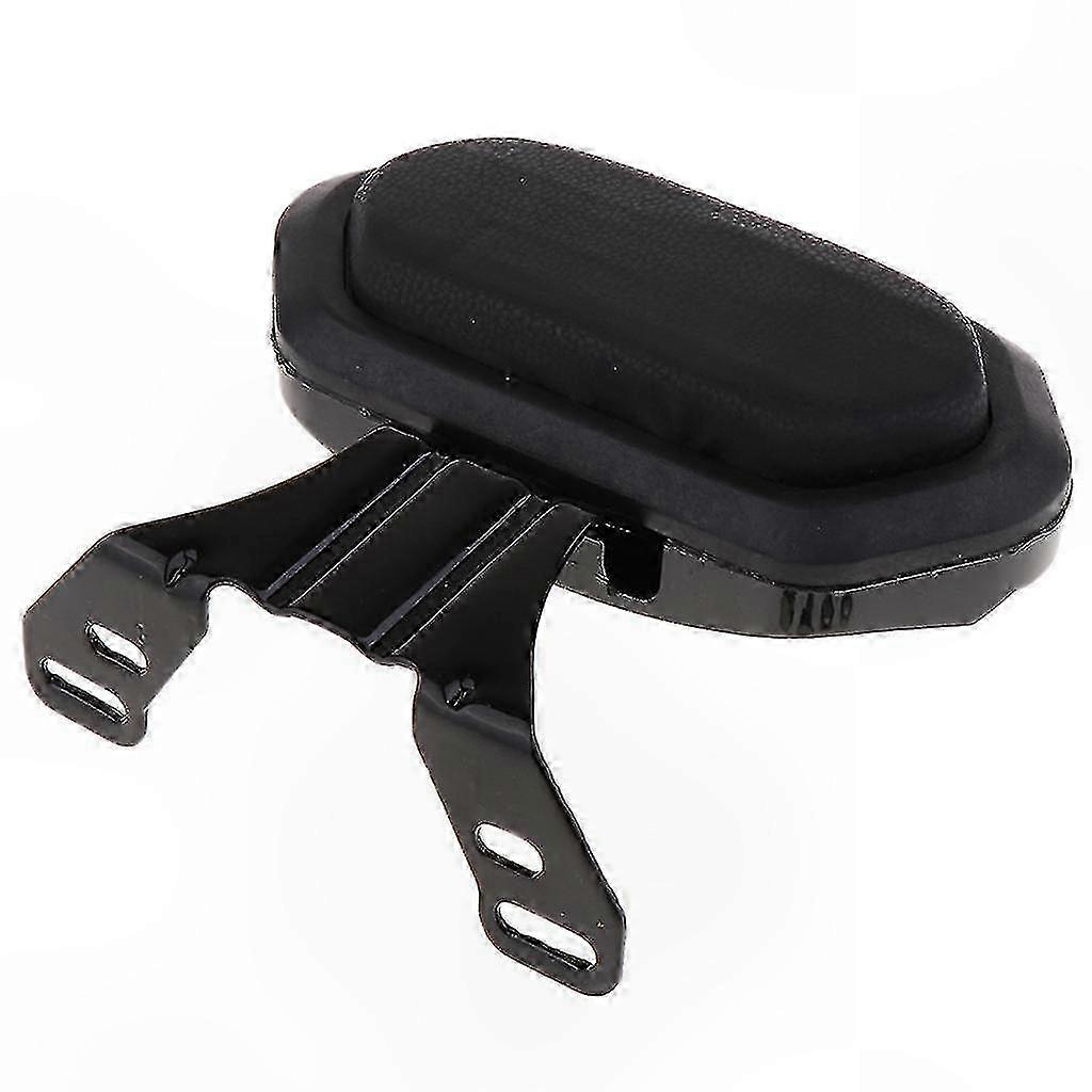 Universal Motorcycle Rear Sissy Bar Pad with Detachable Backrest and Luggage Rack Compatibility