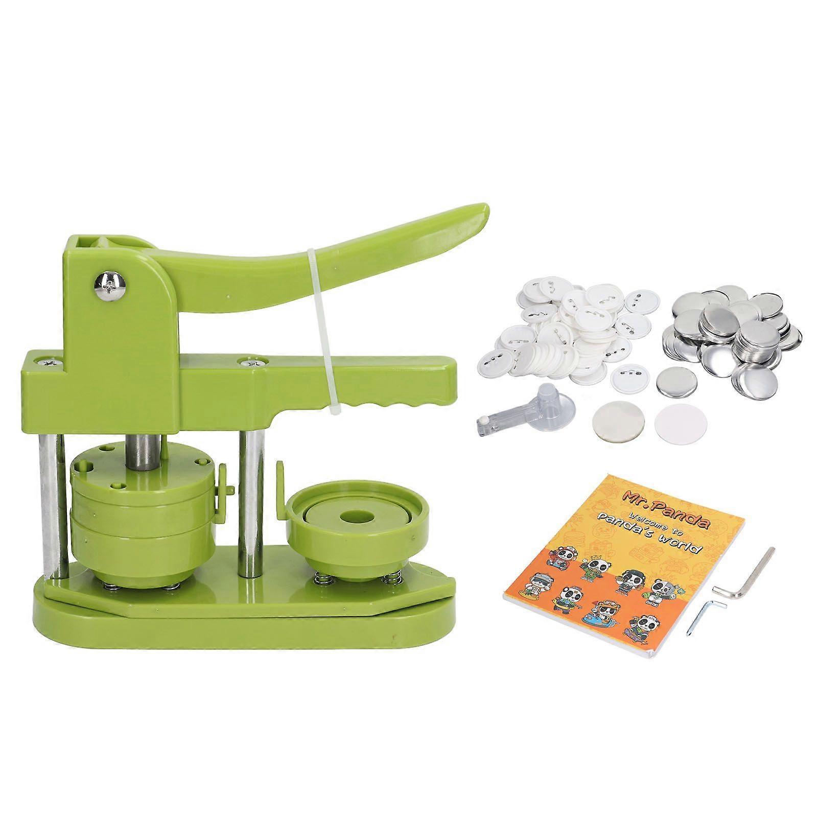 Button Maker Machine 100 Sets DIY Badges Button Pressing Machine for Present Family 58mm / 2.28in