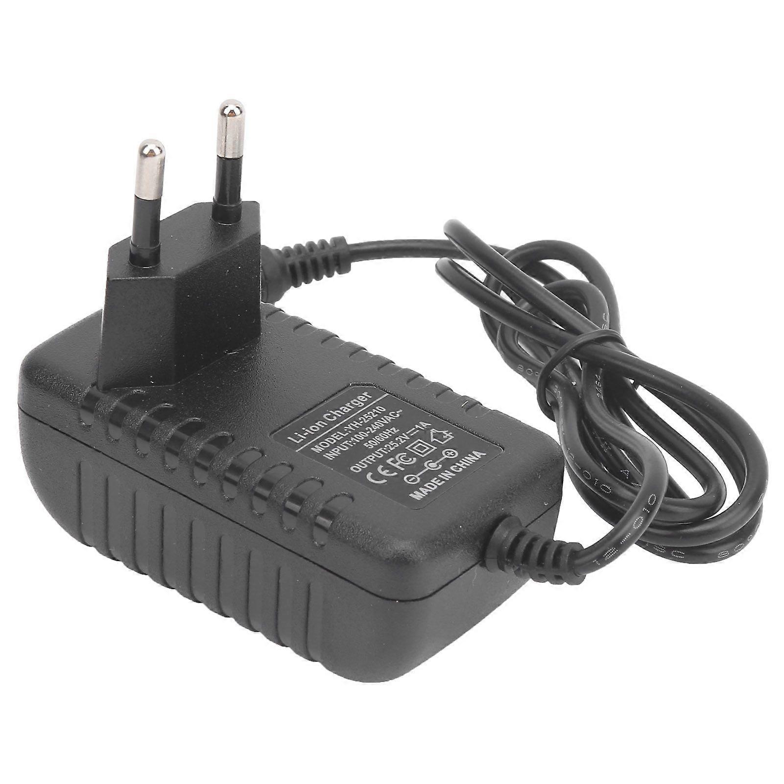 25.2V 1A Lithium Battery Charger AC50/60HZ Fireproof Charging Adapter