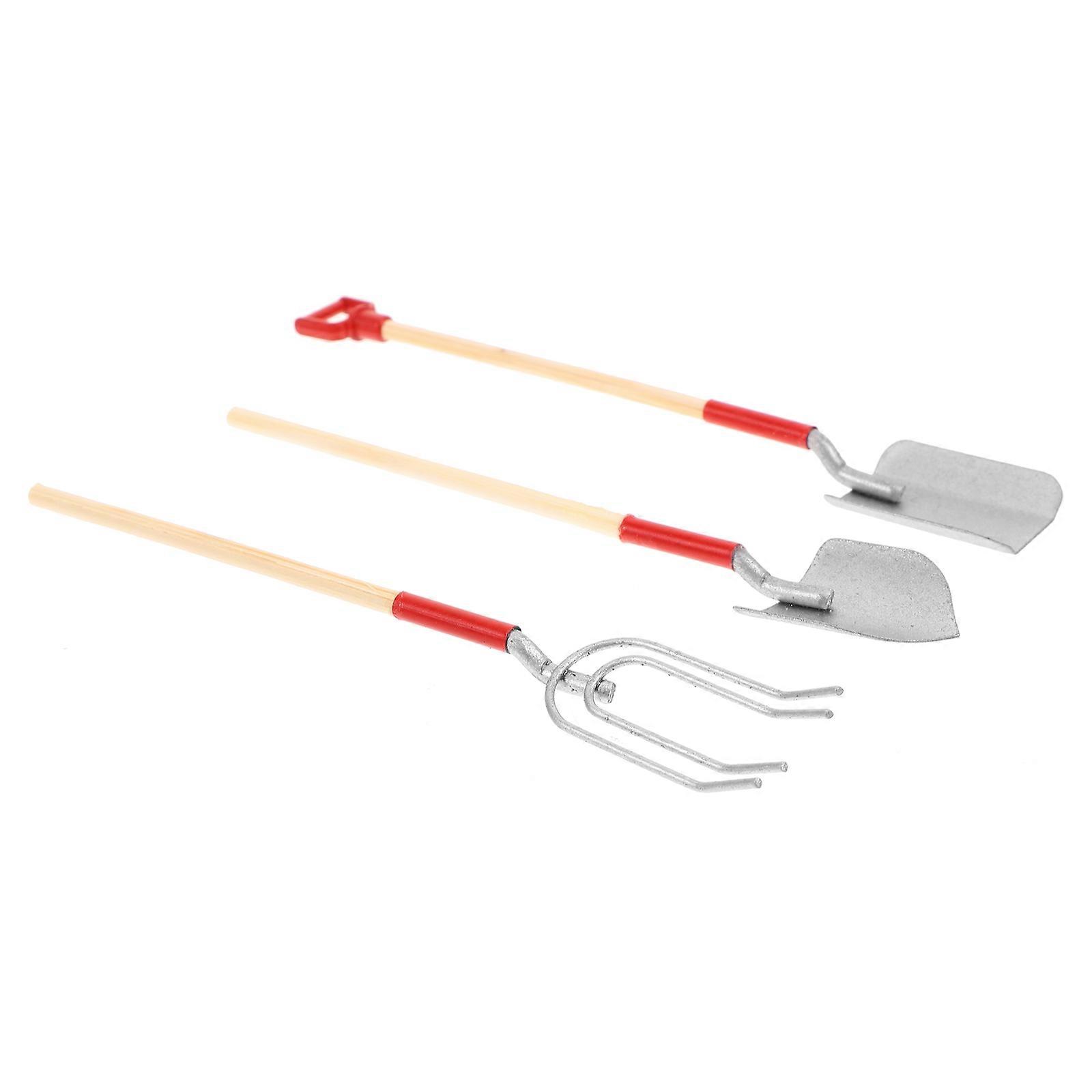 Miniature Gardening Tool Set Alloy Doll House Tool for Decor 6Pcs