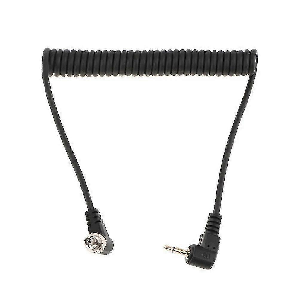 2.5mm To Male Flash PC Sync Cable Camera Flash Trigger Cord 40-100cm for DSLR