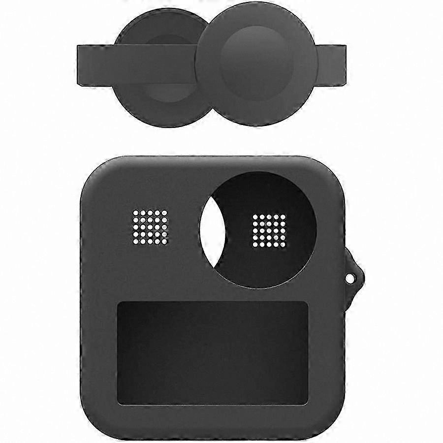 Dual Lens Silicone Protective Case Cover for 360 Action Camera MAX Model
