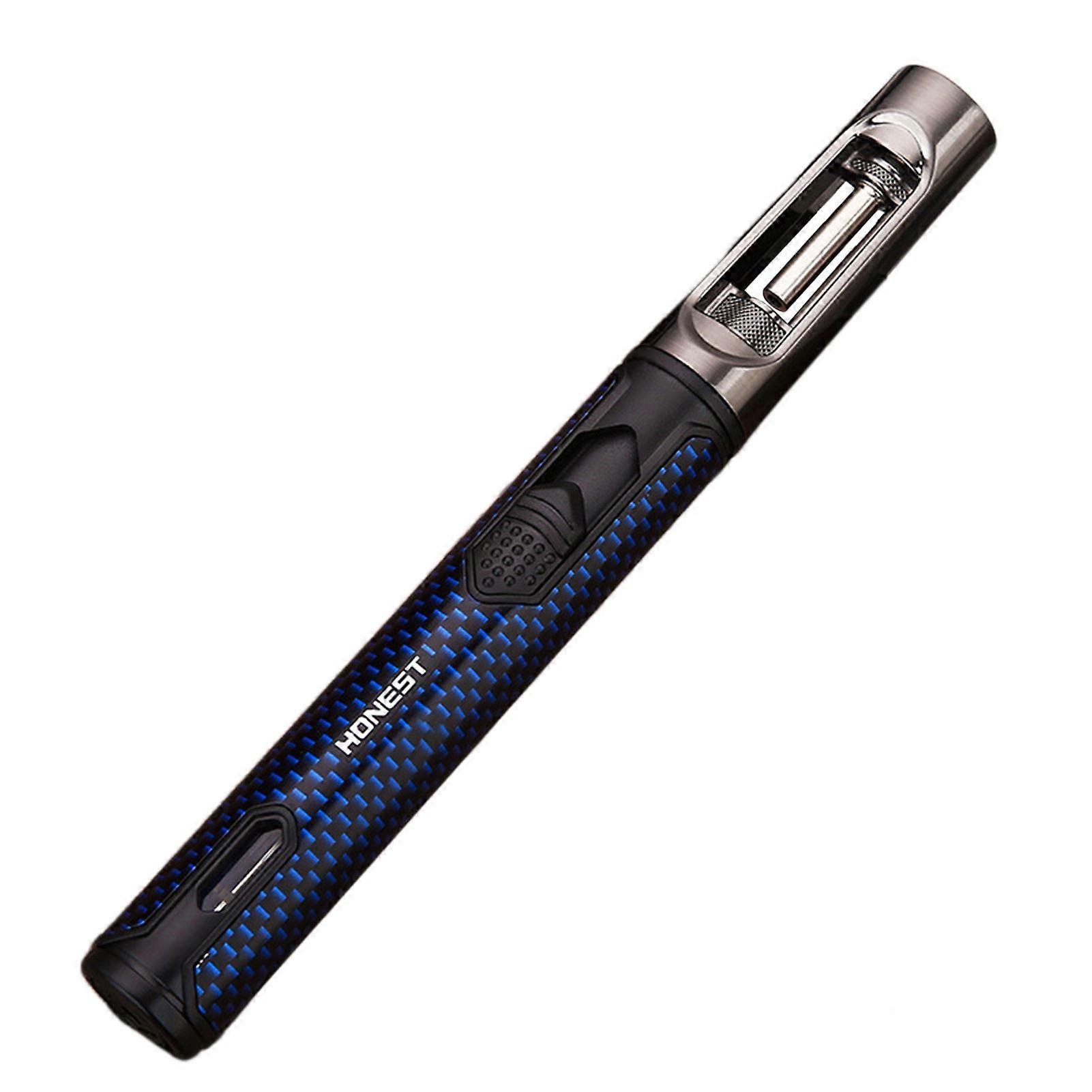 Portable Cigars Lighter with Visibles Fuel Window Powerful Reliable Ignition Tool Great Choice for Men