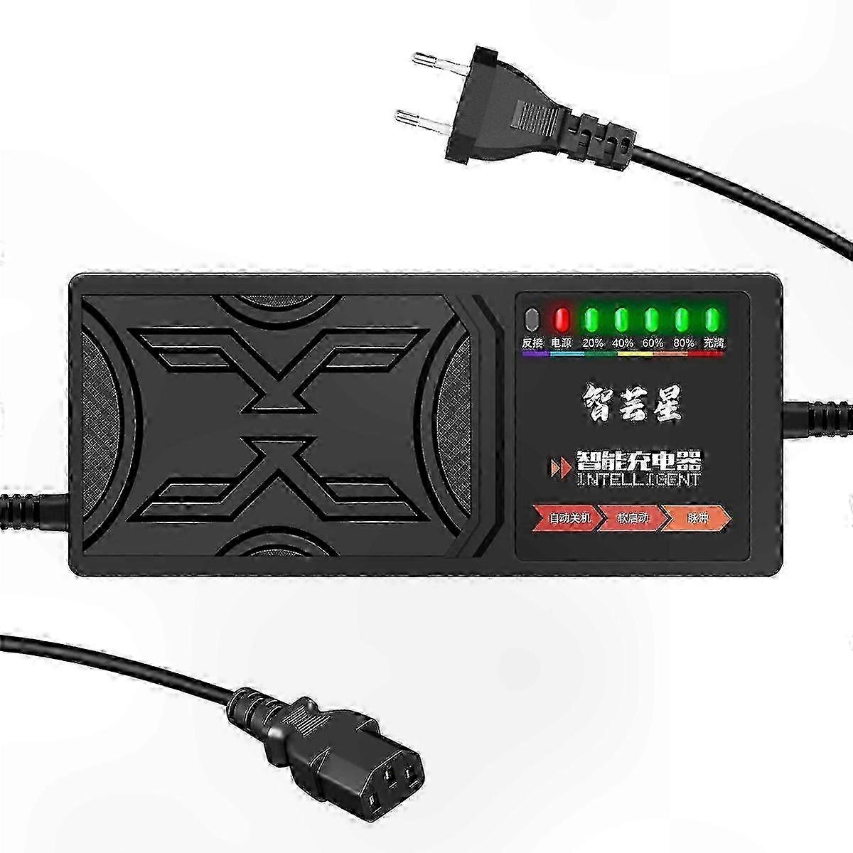 60V 20AH EV Charger with 7-LED Display, Full Wave Rectification, and Overcurrent Protection for Enhanced Safety