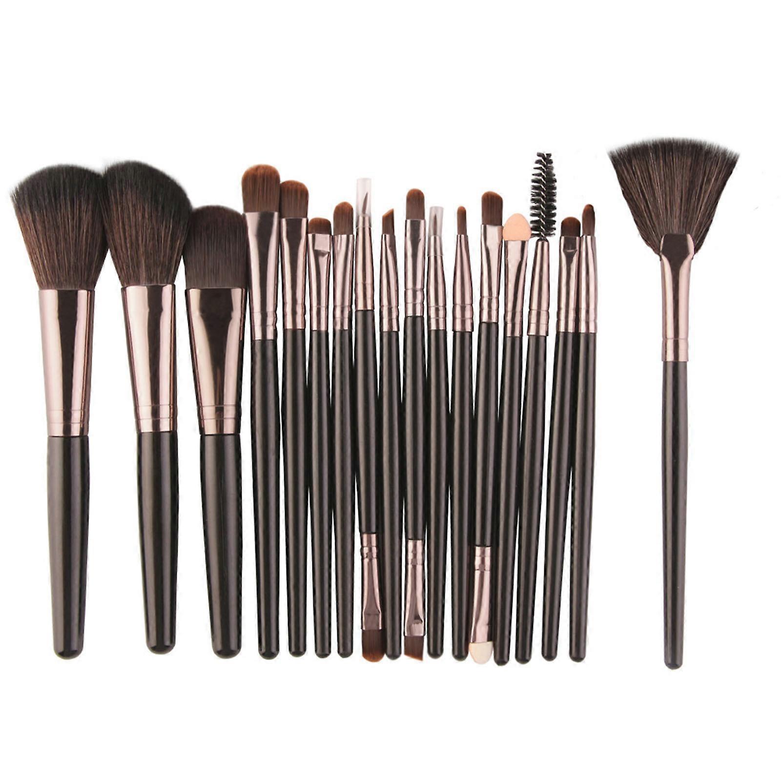 XUNRYAN 18 Pcs Makeup Brush Set Tools Make-up Toiletry Kit Wool Make Up Brush Set