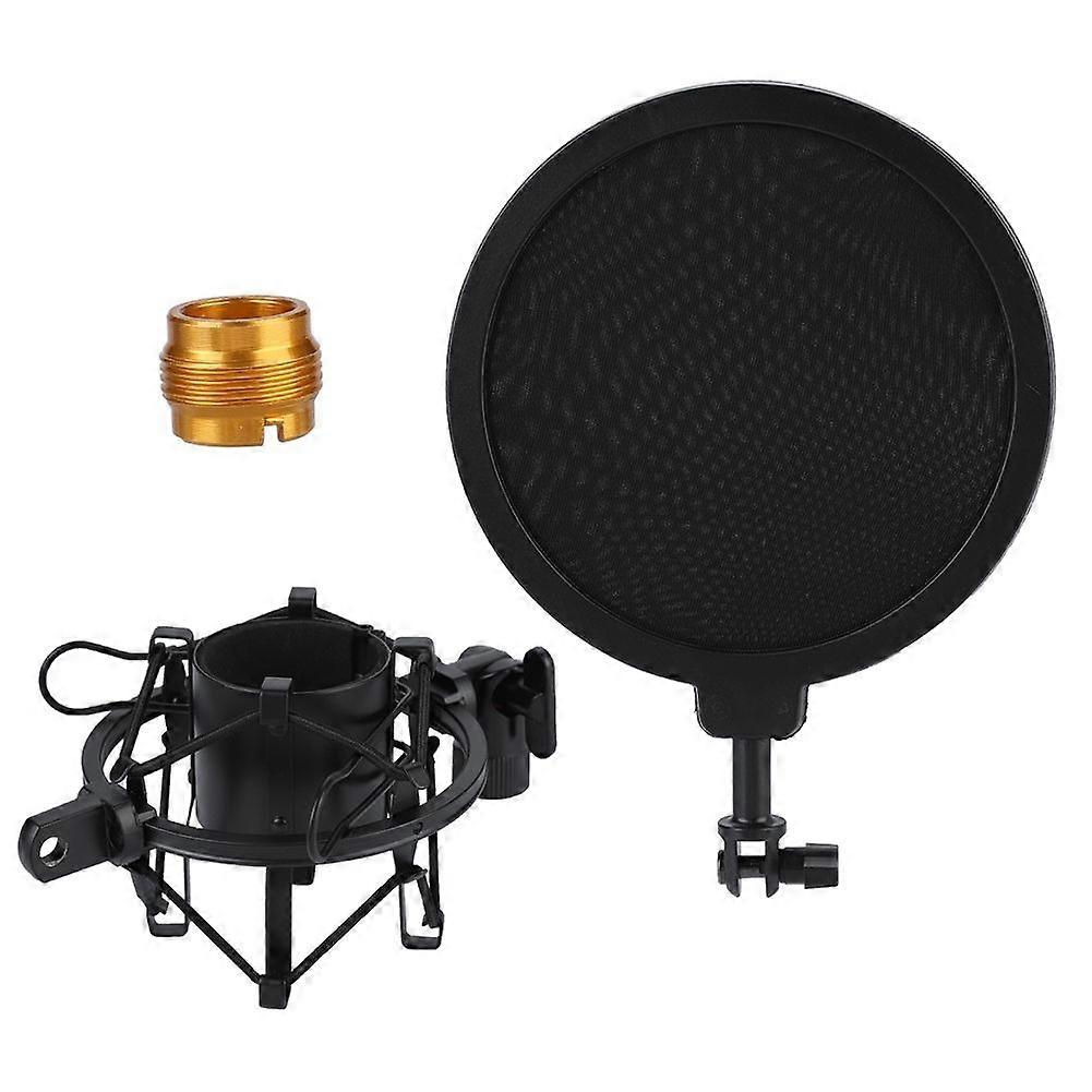 Condenser Microphone Mic Professional Pop Filter Shock Mount Stand Kit