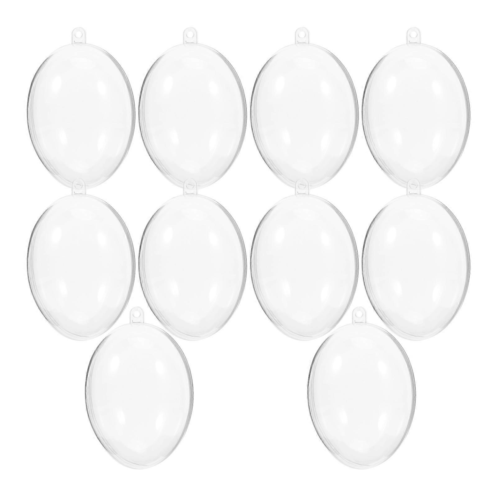 Clear Fillable Balls Acrylic Xmas Tree Ornaments with 20Pcs