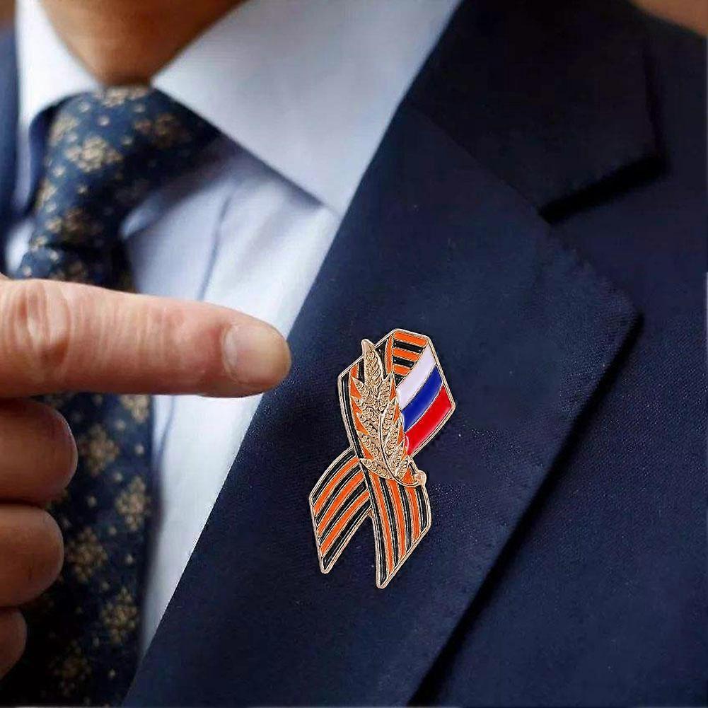Pin's unique Drapeau russe - Pin's officiel émaillé brillant à porter à l'effigie du drapeau national russe