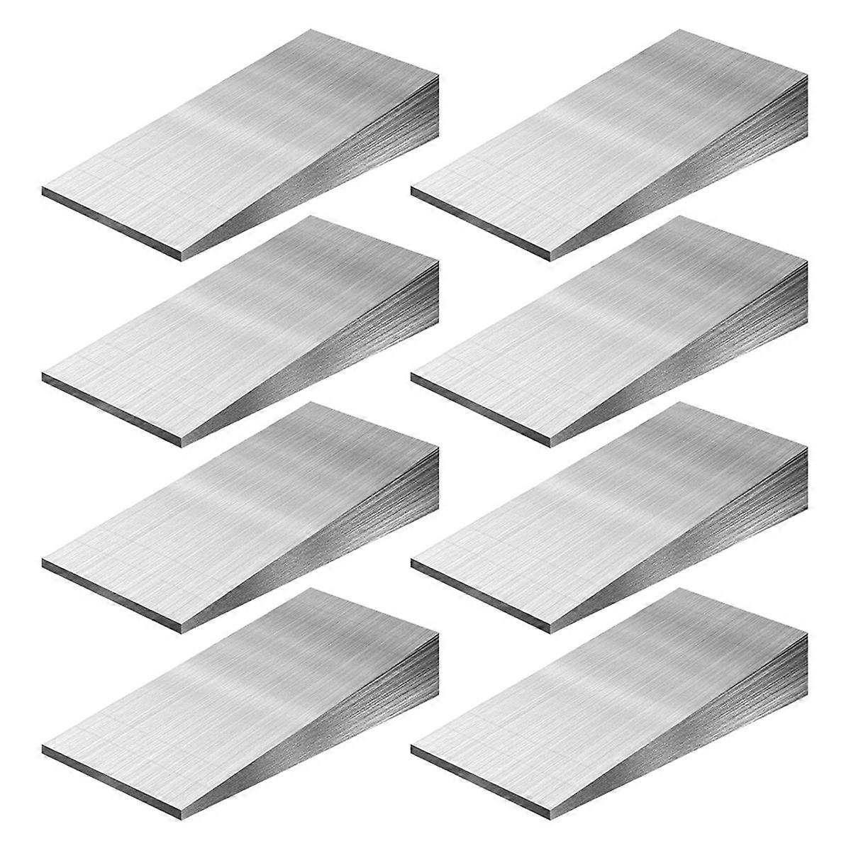 8PCS Metal Wedge Shims Triangle Flange Wedge Steel Wedges for Welding Silver Metal Flange Wedge 4.7