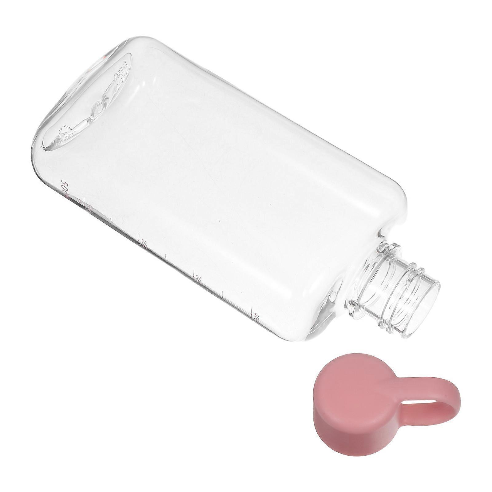 Plastic Reusable Water Bottles Pink Space-Saving Design for People Use