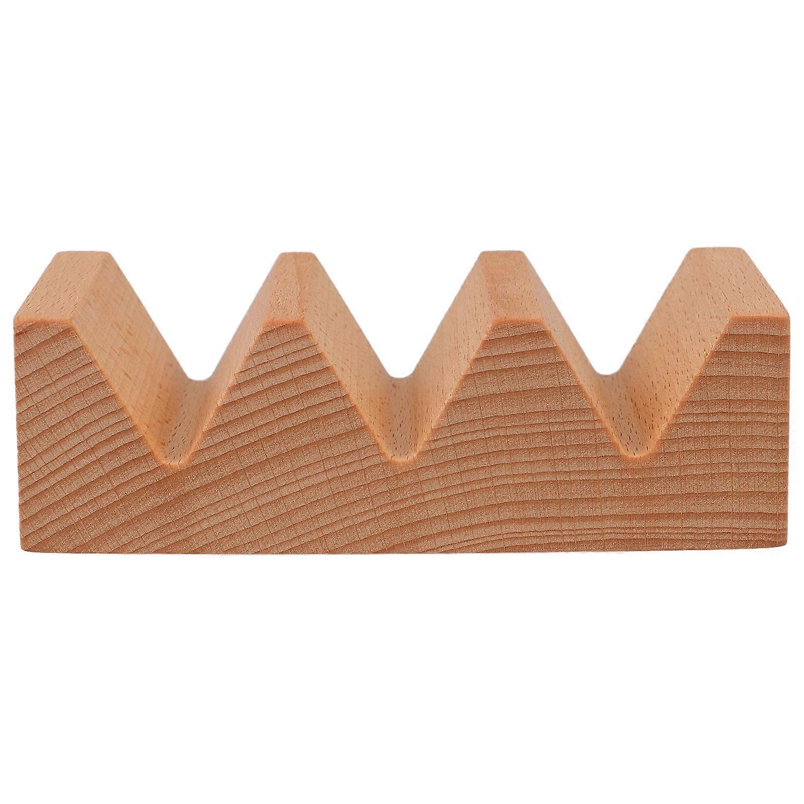 Japanese Style Sushi Rack 4Pcs Wooden Serving Tray Rectangular Shape For Restaurants With Fine Workmanship