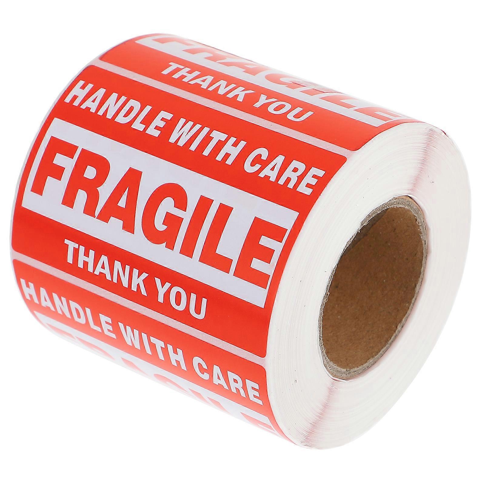 Fragile Warning Sticker Handle with Care for 3 Rolls Shipment Labels