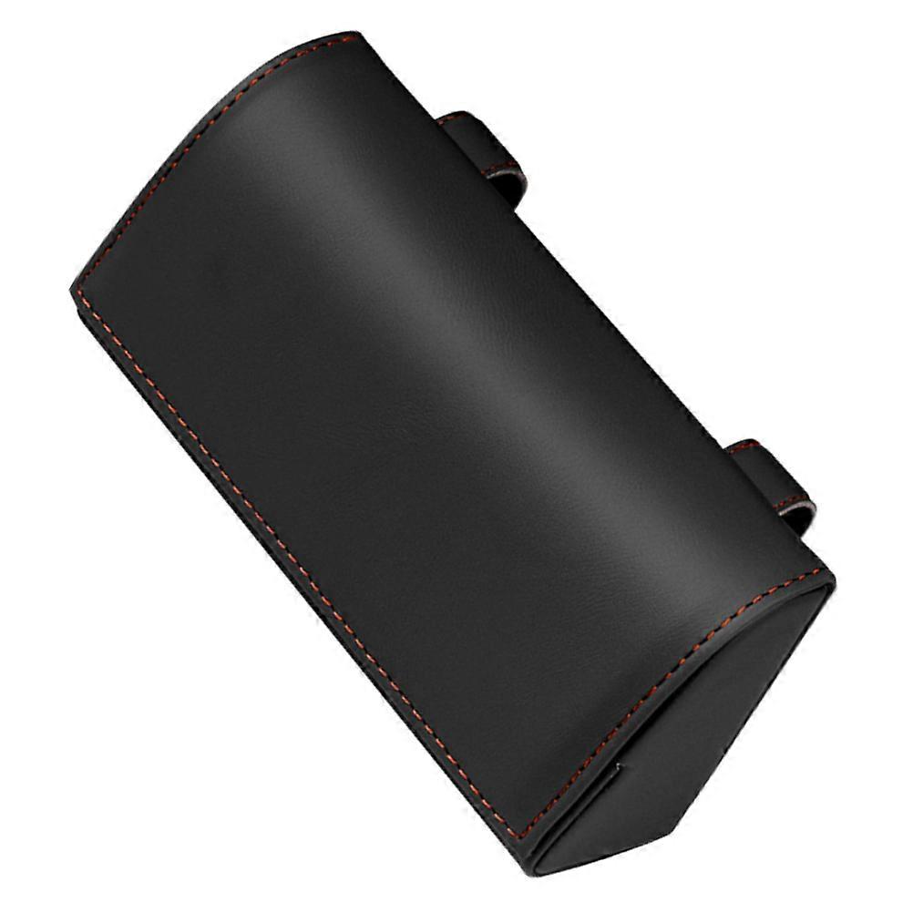Car Glasses Case for Storage 2Pcs Black Durable PU Material