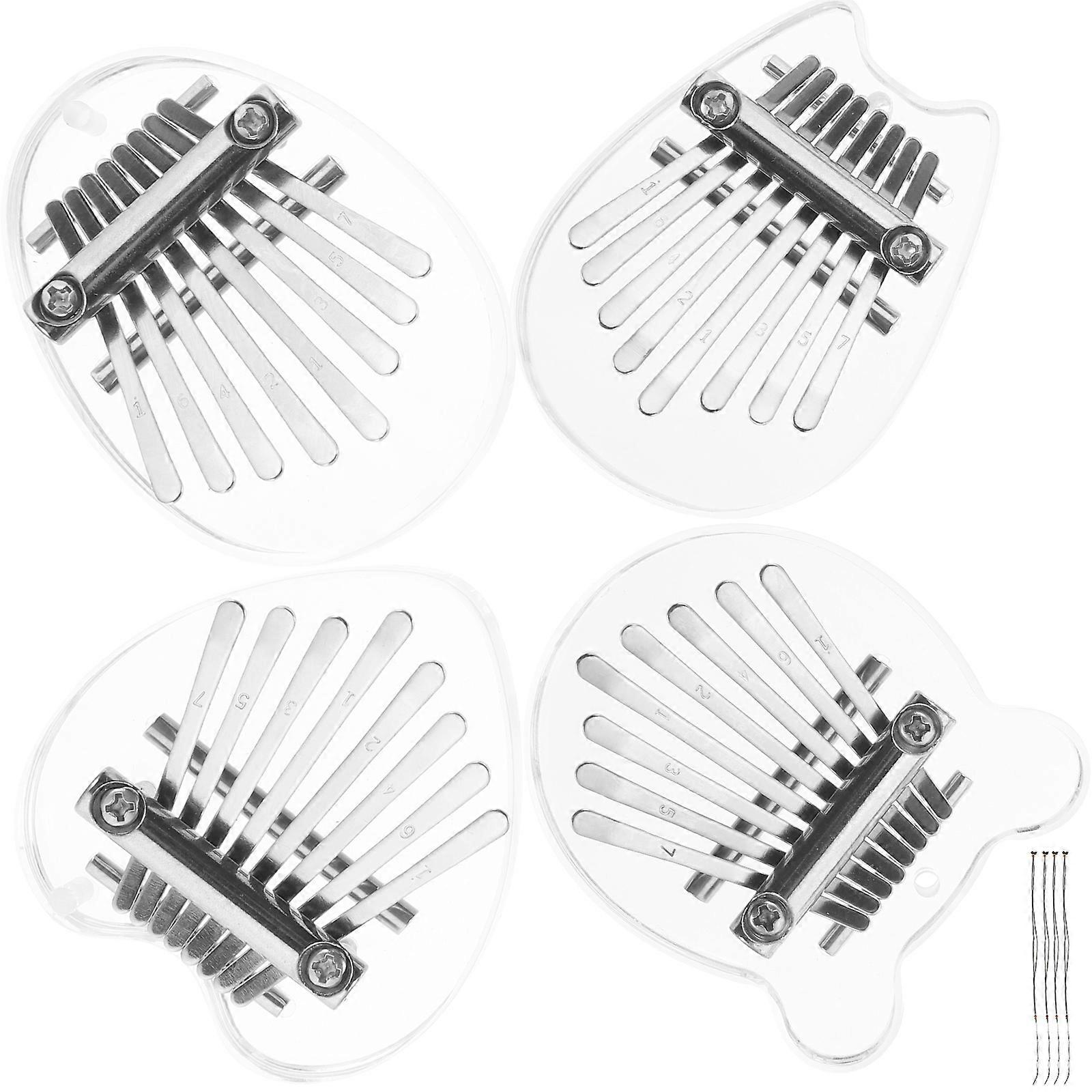 Kalimba Mini Thumb Piano for Music 16Pcs 8 Key Beginner Portable Instruments