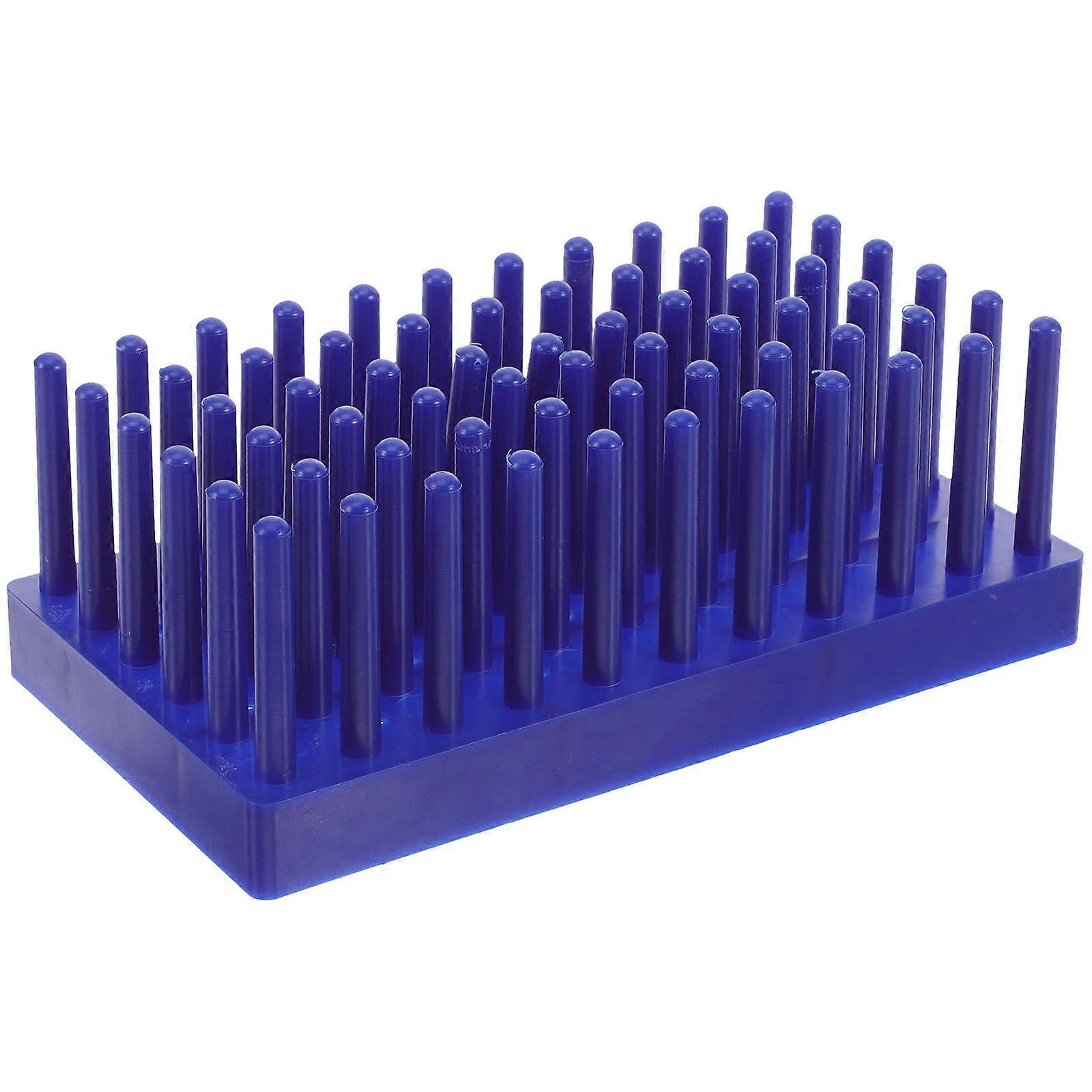Plastic Test Tube Drying Rack for Side Oil with Blue Stable Holder