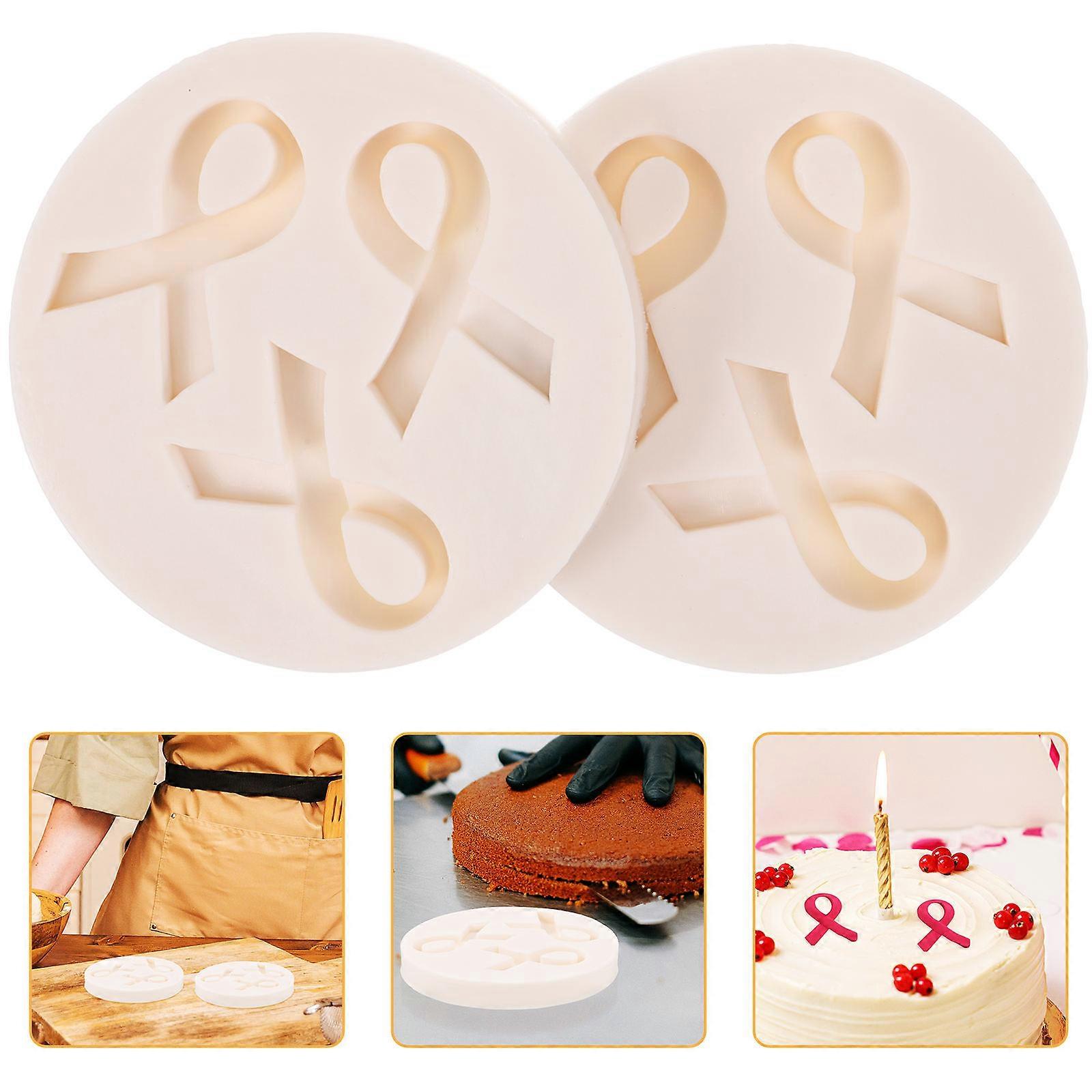 Silicone Molds for Baking Ribbon Shape Fondant Mold for Cookies 6Pcs Set