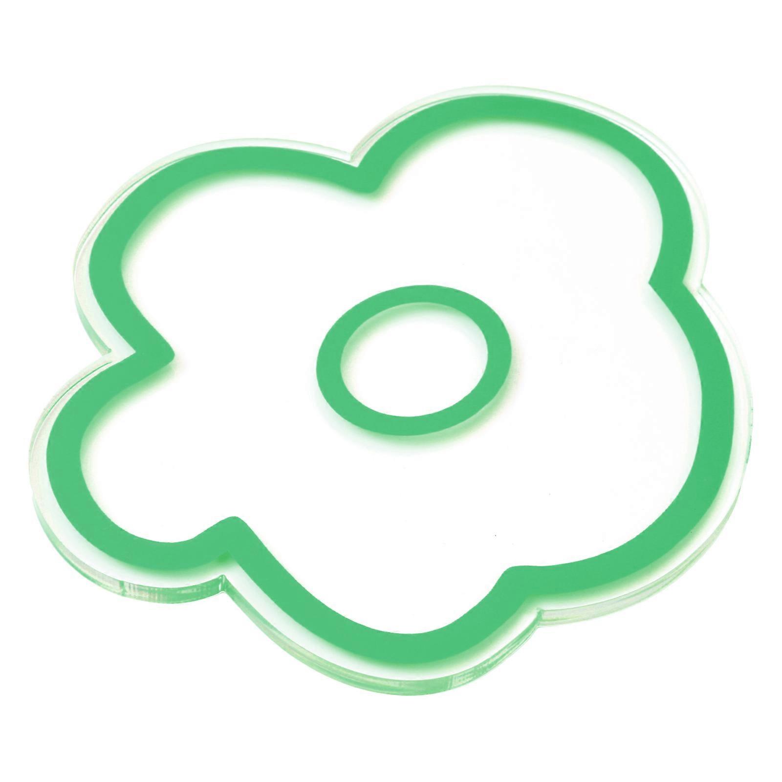 Acrylic Cup Mat Flower Style Serving As Heat Insulation 2Pcs